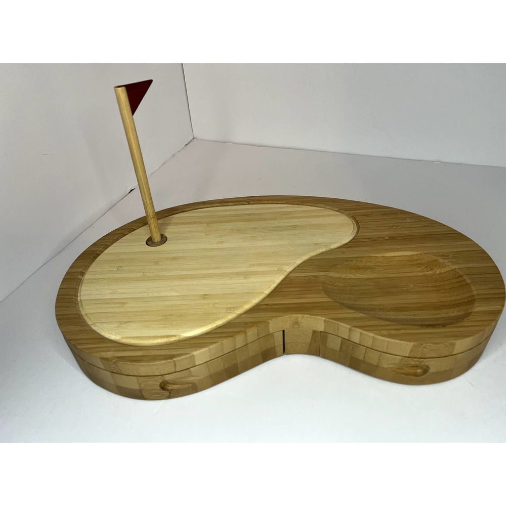 Golf Course Cheese and Wine Charcuterie Cheese Board with tool set
